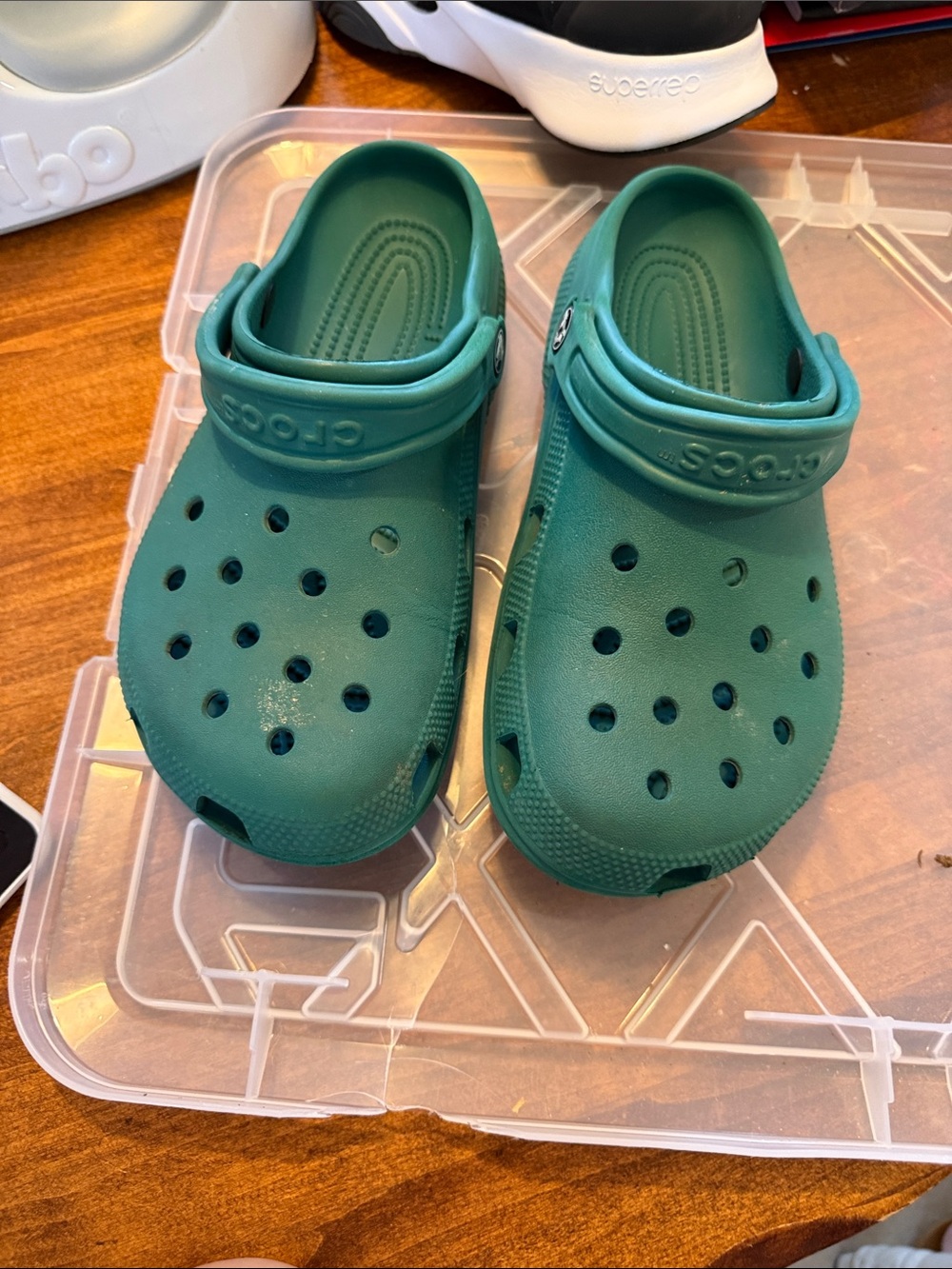 CROCS men Classic Clog in Teal Green